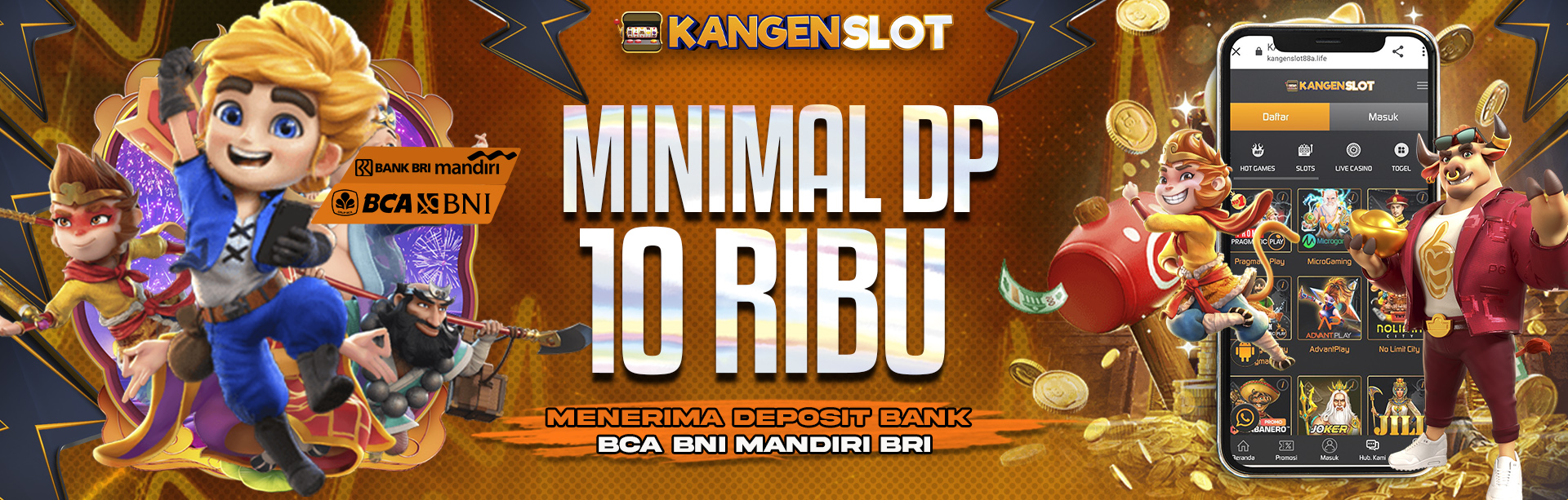 MINIMAL DEOPOSIT 10RIBU